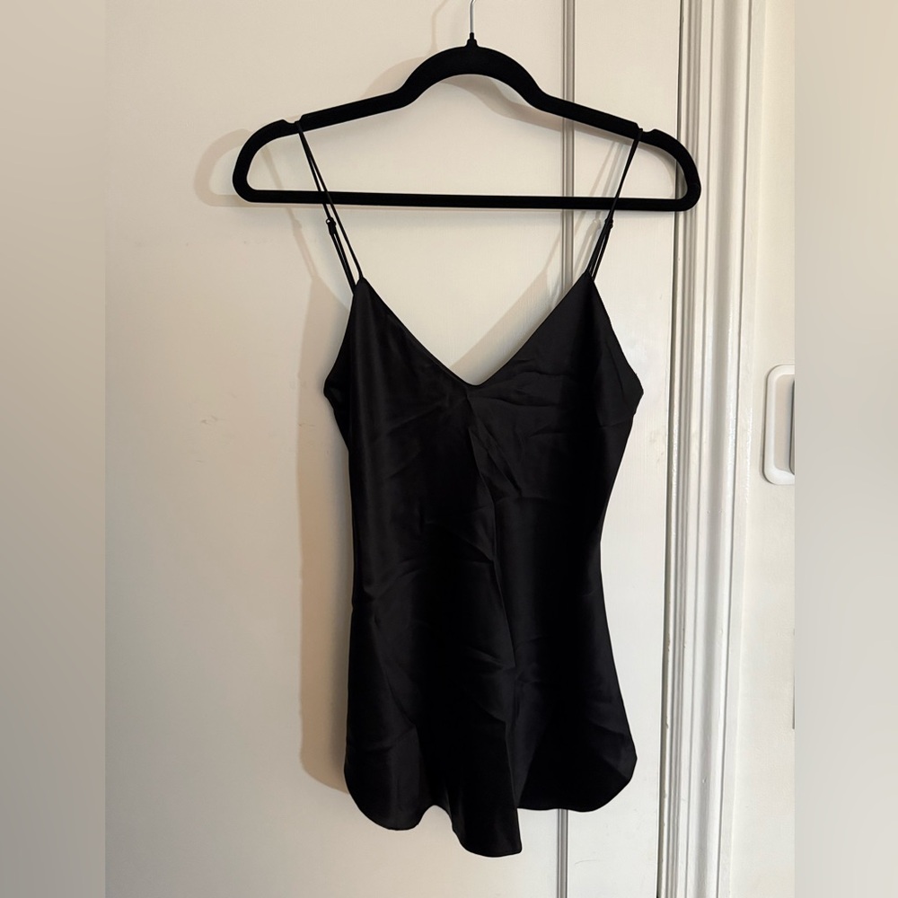 Nili Lotan Isabella Silk Cami in black - Picture 3 of 16